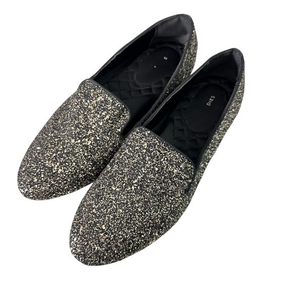 Birdies Starling Flats Loafers Galaxy Glitter Monochrome Fall Whimsygoth Goth 10 - Picture 4 of 15